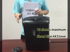 CD218P-10 21L 家庭用オフィス用のバスケットビンクロスカット紙粉砕機