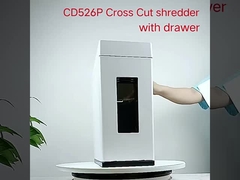 CD526P-5 白色の紙の粉砕機 家やオフィス用 10Lバスケットビン